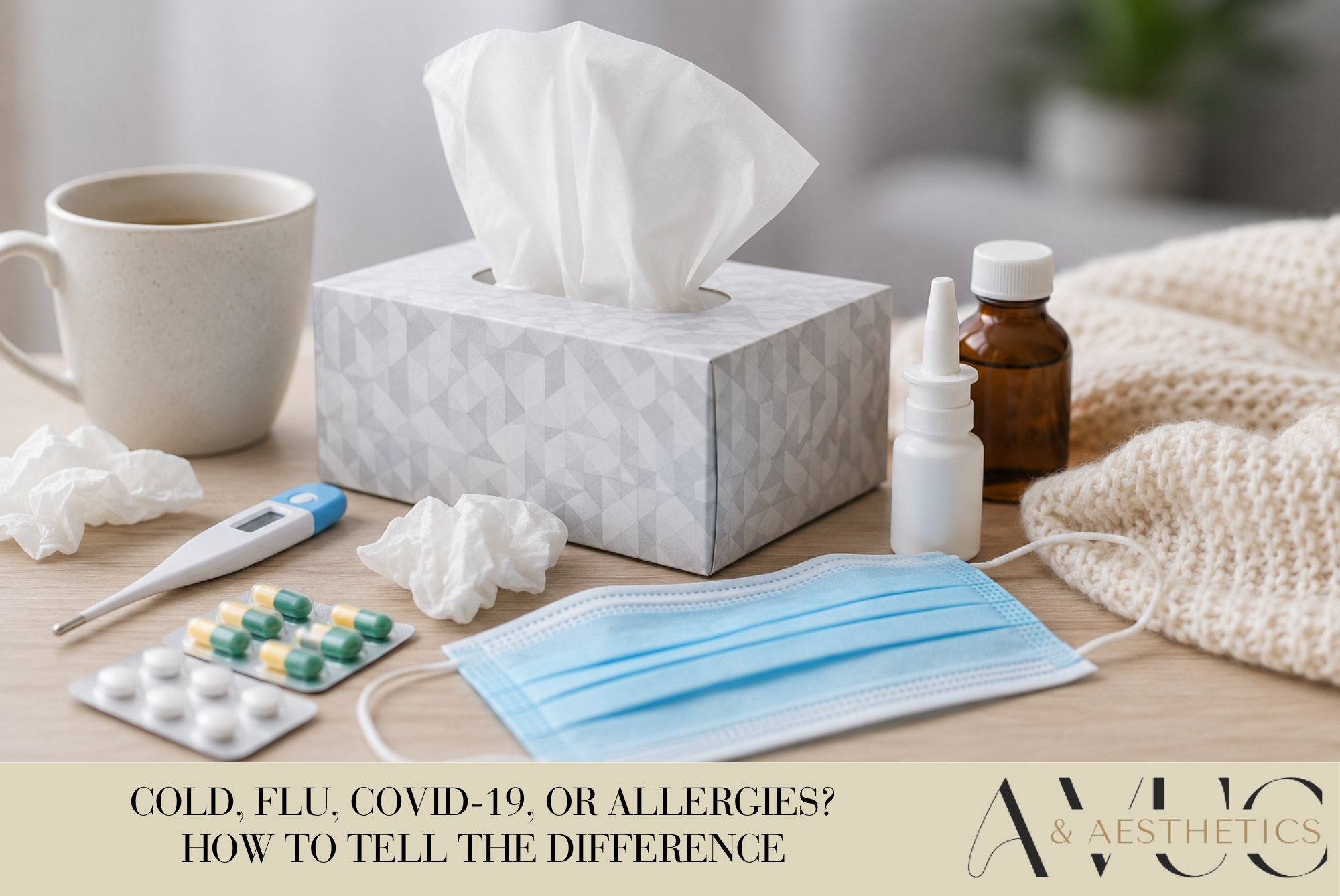 Cold, Flu, COVID-19, or Allergies? How to Tell the Difference